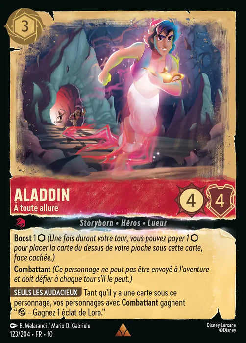 Aladdin - À toute allure (123/204) - LDLP - Rare - Cold Foil