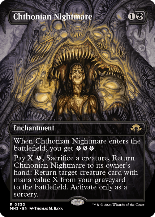 Chthonian Nightmare (MH3-330) - rare (Borderless) - Foil