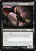 Herald of Torment (BNG-075) - rare: (enchantment)