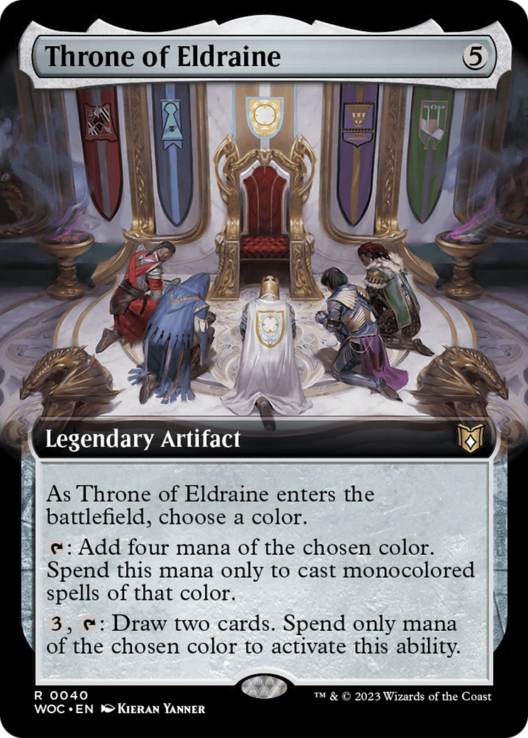 Throne of Eldraine (WOC-040) - rare: (Extended Art) - Foil