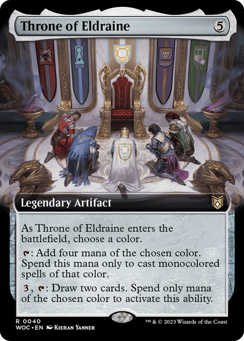 Throne of Eldraine (WOC-040) - rare: (Extended Art) - Foil