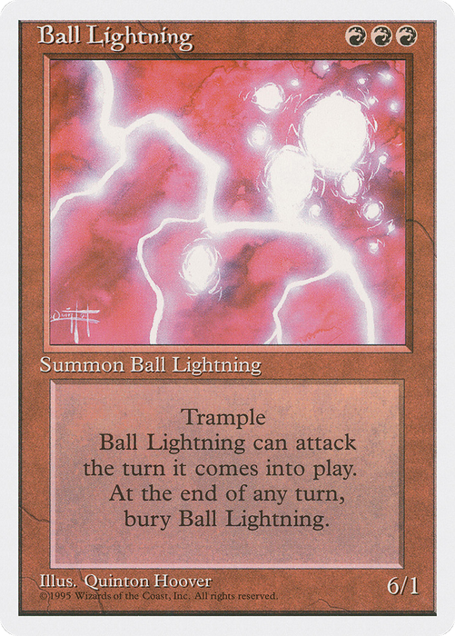 Ball Lightning (4ED-176) - rare