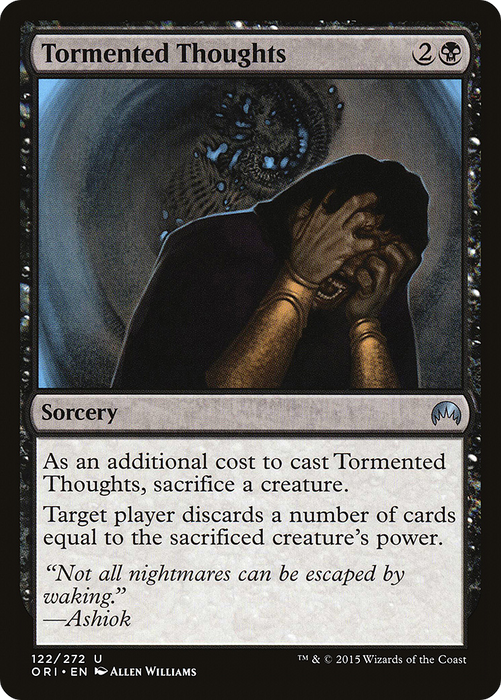 Tormented Thoughts (ORI-122) - uncommon - Foil