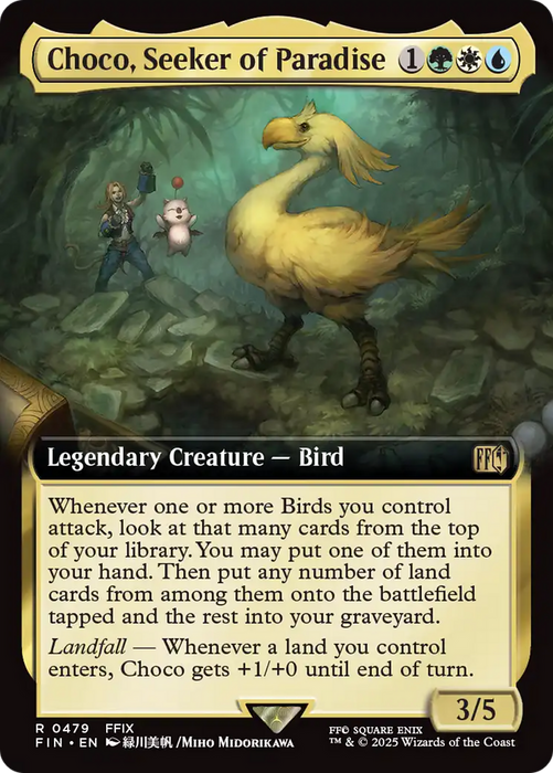 Choco, Seeker of Paradise (Extended Art) (FIN-479) - rare
