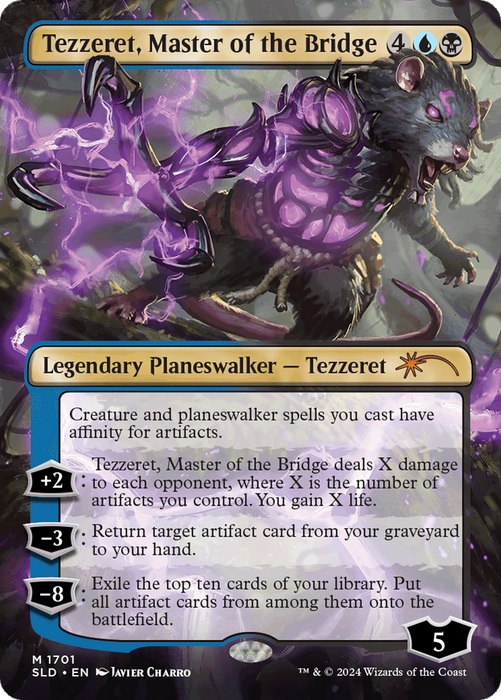 Tezzeret, Master of the Bridge (SLD-1701) - mythic (Borderless) - Foil
