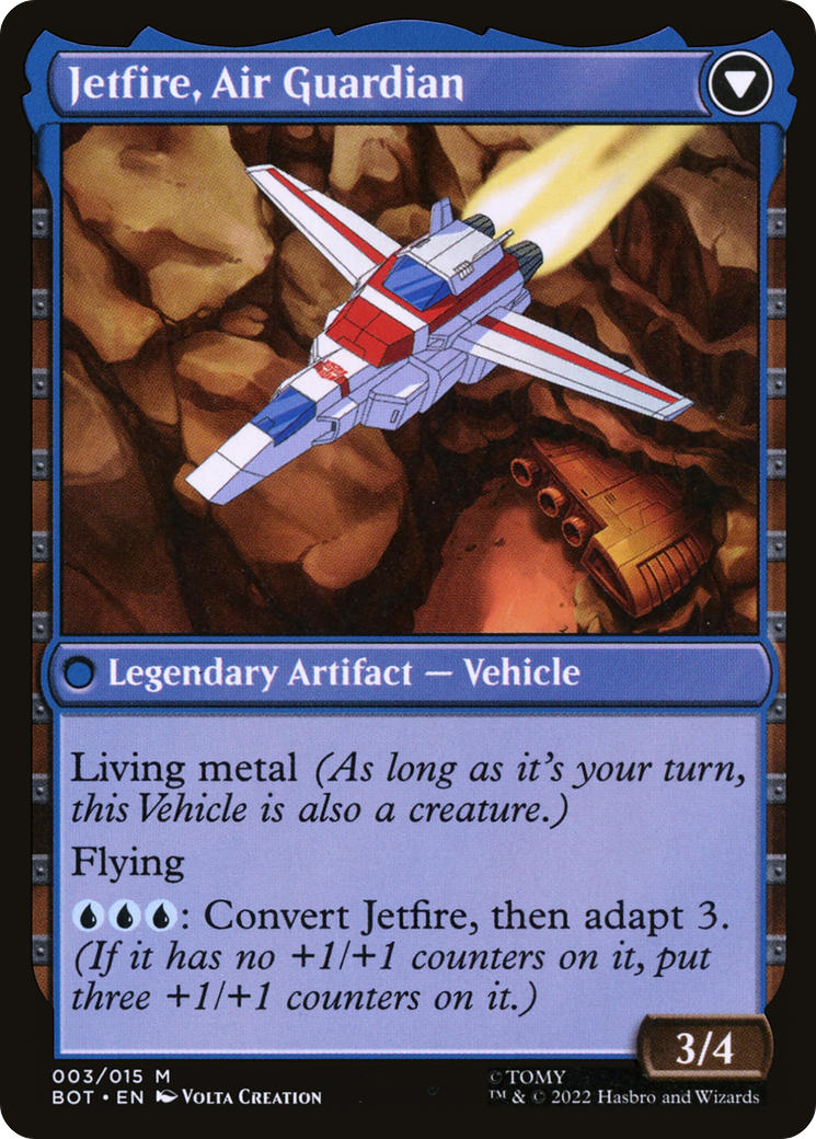 Jetfire, Ingenious Scientist // Jetfire, Air Guardian (BOT-003) - mythic: (convertdfc) - Foil