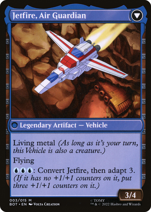 Jetfire, Ingenious Scientist // Jetfire, Air Guardian (BOT-003) - mythic: (convertdfc)