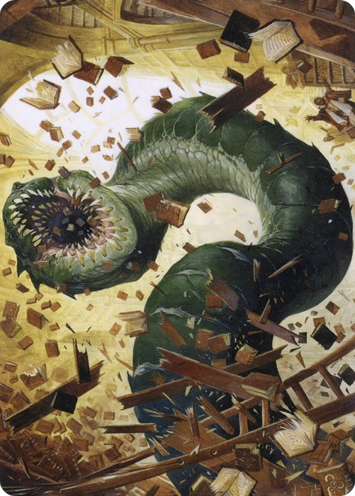 Bookwurm // Bookwurm (ASTX-014) - common (Borderless) - Foil