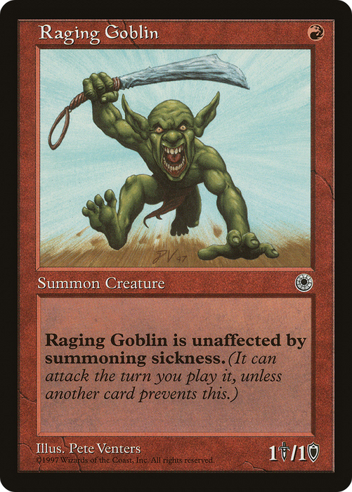 Raging Goblin (POR-145†) - common