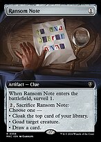 Ransom Note (MKC-356) - rare: (Extended Art)