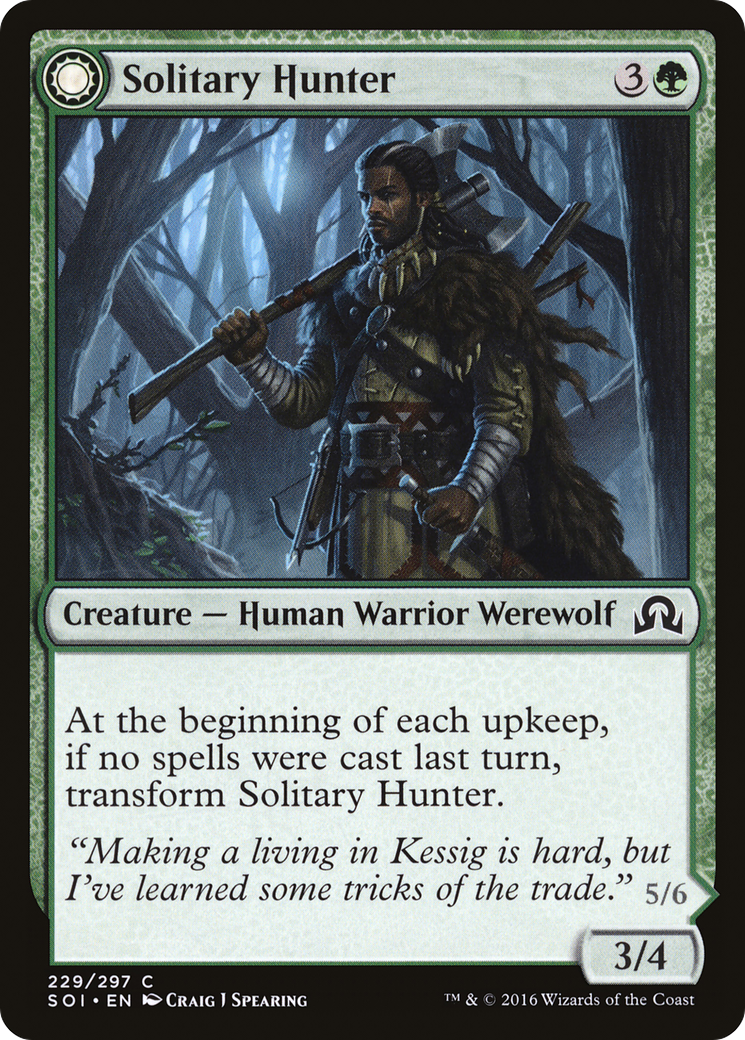 Solitary Hunter // One of the Pack (SOI-229) - common: (Double Faced Transform)