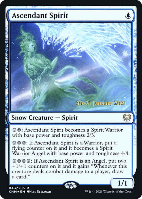 Ascendant Spirit (PRE-43S) - rare: (snow) - Foil