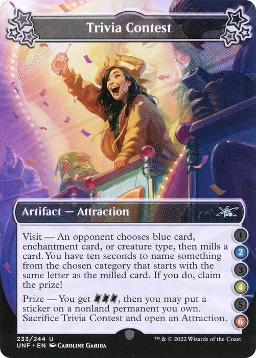 Trivia Contest (UNF-233B) - uncommon