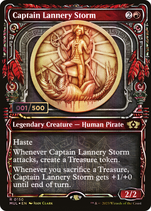 Captain Lannery Storm (MUL-150Z) - rare: (Showcase) - Foil