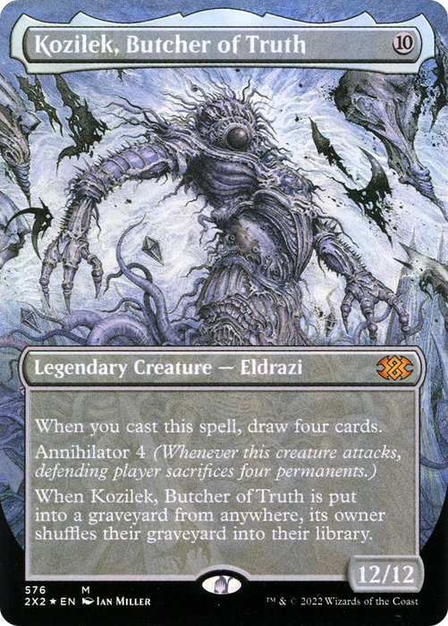 Kozilek, Butcher of Truth (2X2-576) - mythic (Borderless) - Foil
