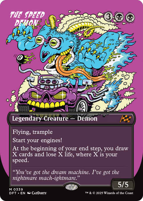 The Speed Demon (DFT-339) - mythic (Borderless) - Foil