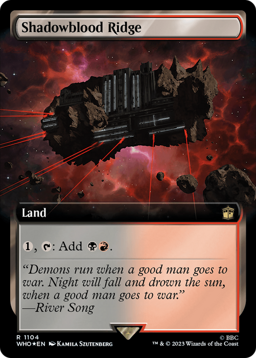 Shadowblood Ridge (WHO-1104) - rare: (Extended Art) - Foil