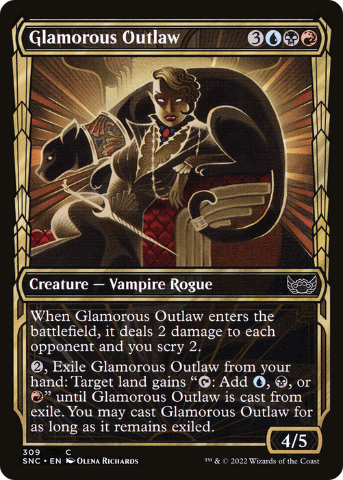 Glamorous Outlaw (SNC-309) - common: (Showcase) - Foil