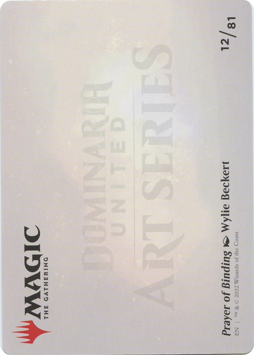 Prayer of Binding // Prayer of Binding (ADMU-012) - common (Borderless) - Foil