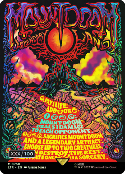 Mount Doom (LTR-750Z) - mythic (Borderless) - Foil