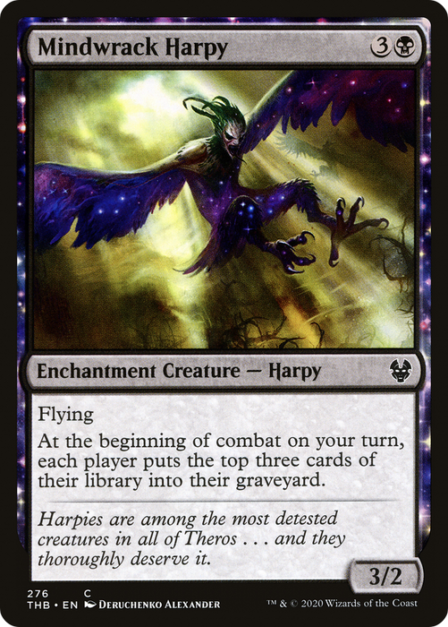 Mindwrack Harpy (THB-276) - common: (enchantment)