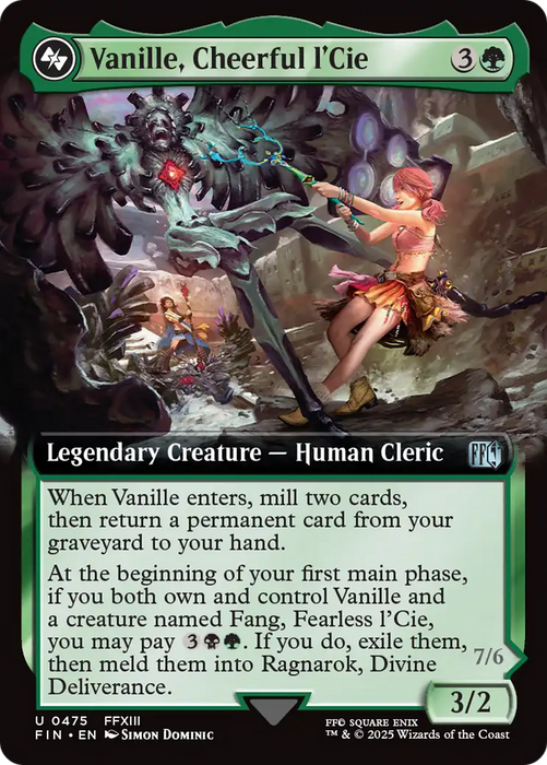 Vanille, Cheerful l'Cie (Extended Art) (FIN-475) - uncommon - Foil