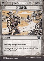 Murder (OTP-016) - uncommon: (Showcase) (Borderless) - Foil