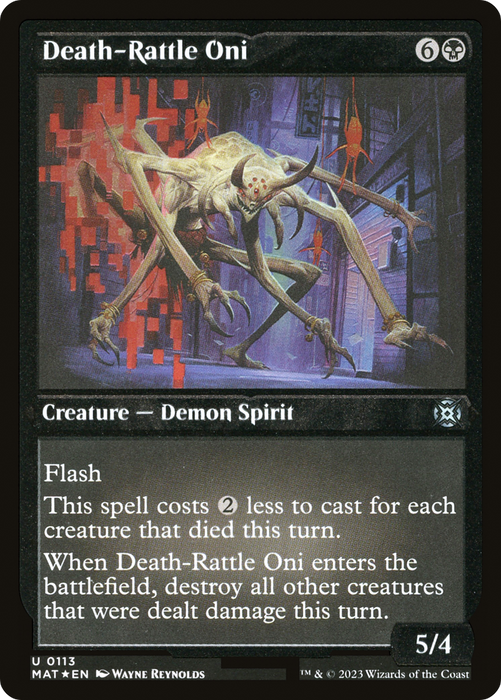 Death-Rattle Oni (MAT-113) - uncommon - Etched Foil
