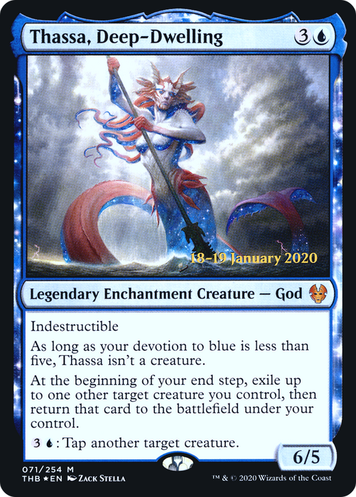 Thassa, Deep-Dwelling (PRE-71S) - mythic: (enchantment) - Foil