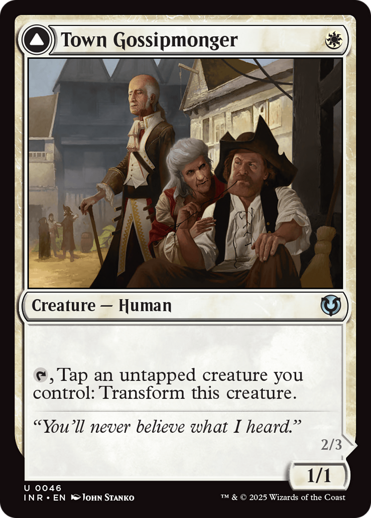 Town Gossipmonger // Incited Rabble (INR-046) - uncommon