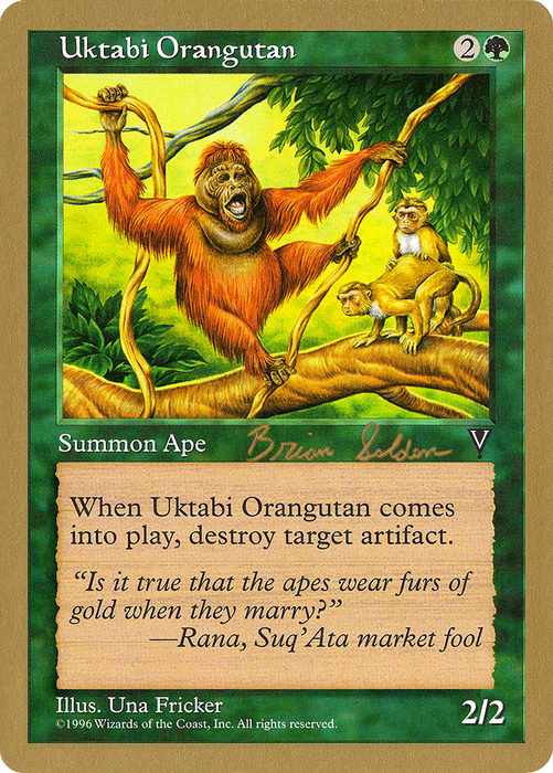 Uktabi Orangutan (WCD-BS123) - uncommon