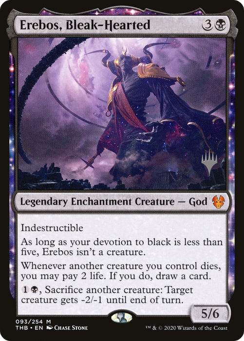 Erebos, Bleak-Hearted (PPTHB-93P) - mythic: (enchantment)