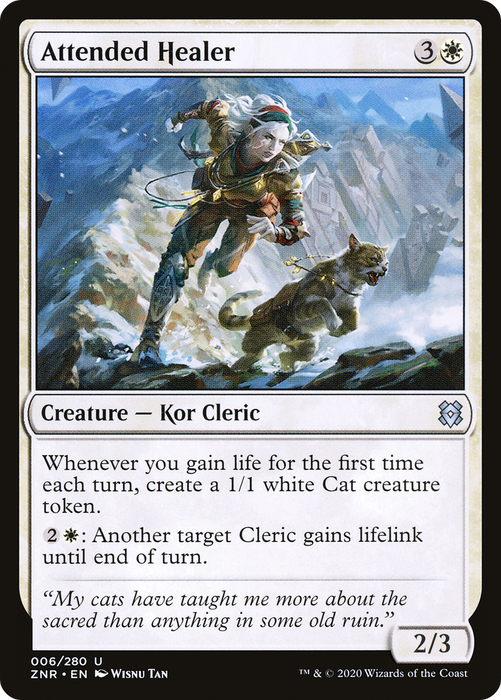 Attended Healer (ZNR-006) - uncommon - Foil