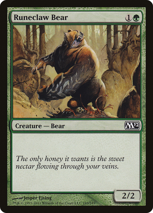Runeclaw Bear (M12-193) - common - Foil