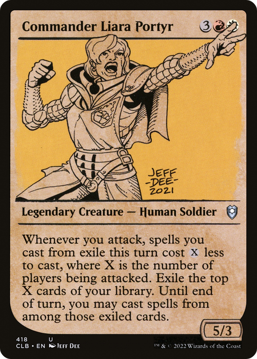 Commander Liara Portyr (CLB-418) - uncommon: (Showcase)