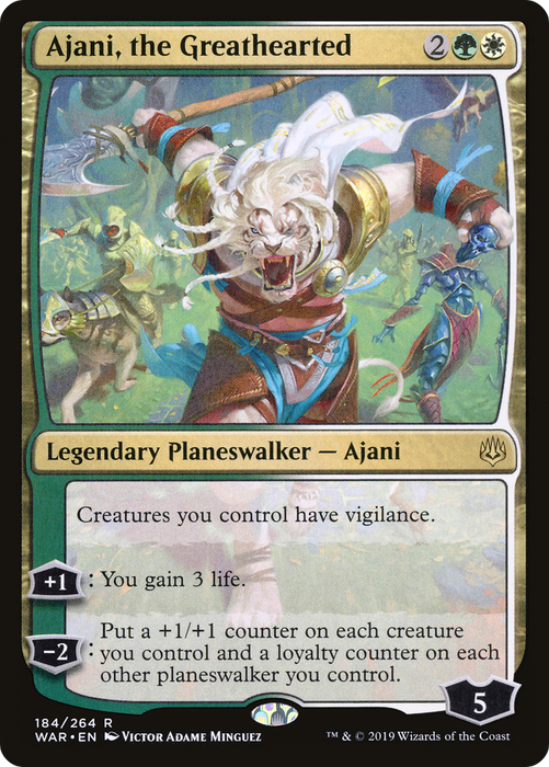 Ajani, the Greathearted (WAR-184) - rare