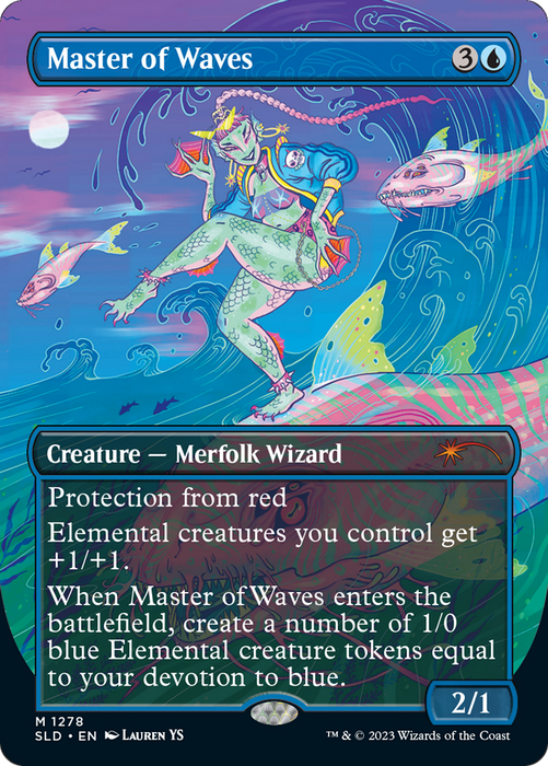 Master of Waves (SLD-1278) - mythic (Borderless) - Foil
