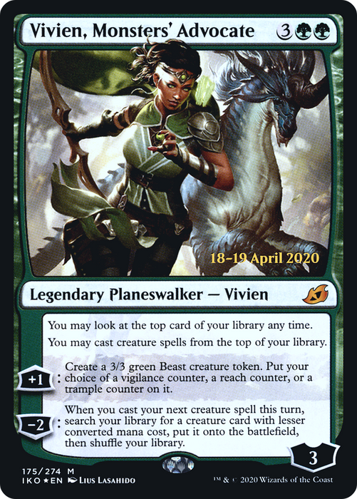 Vivien, Monsters' Advocate (PRE-175S) - mythic - Foil