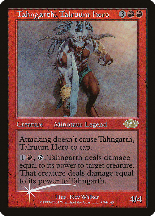 Tahngarth, Talruum Hero (PLS-74★) - rare - Foil
