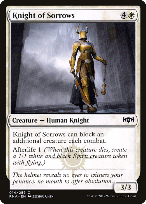 Knight of Sorrows (RNA-014) - common - Foil