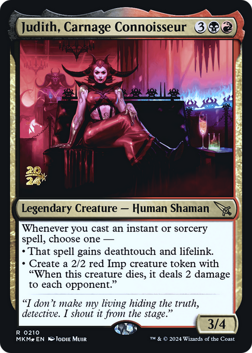 Judith, Carnage Connoisseur (PRE-210S) - rare - Foil