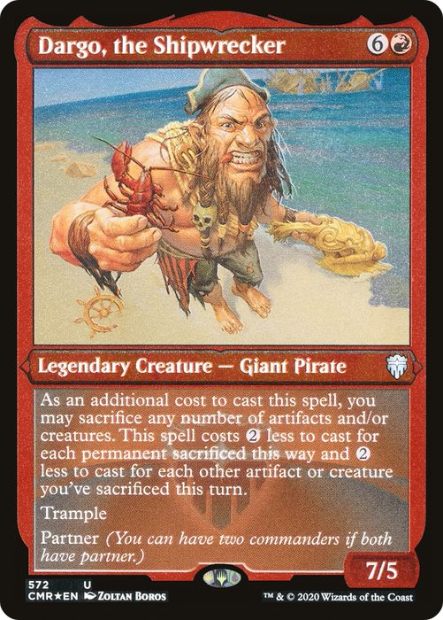 Dargo, the Shipwrecker (CMR-572) - uncommon - Etched Foil