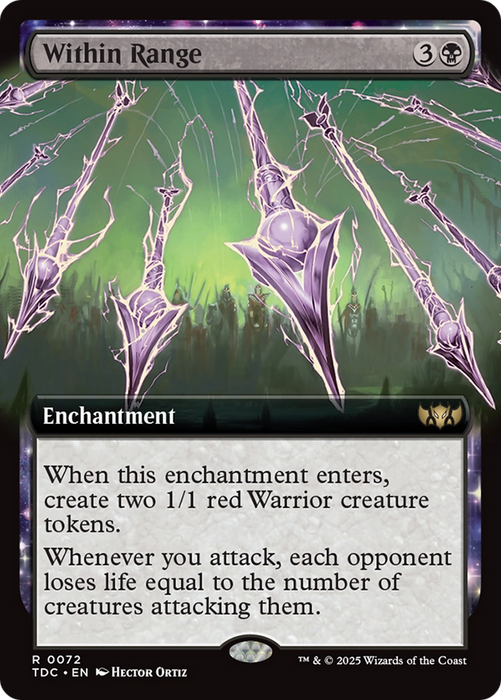 Within Range (TDC-072) - rare: (enchantment, Extended Art)