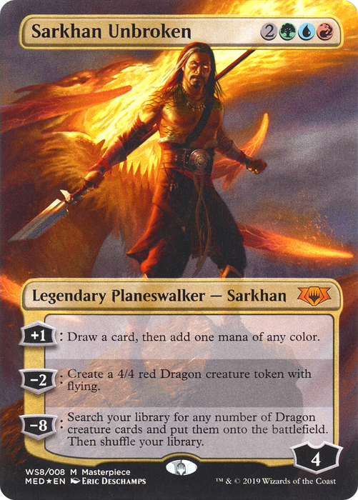 Sarkhan Unbroken (MED3-WS8) - mythic (Borderless) - Foil