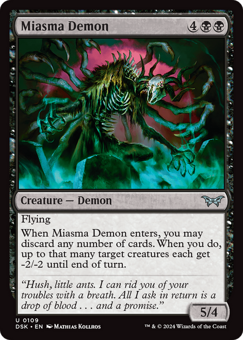 Miasma Demon (DSK-109) - uncommon - Foil