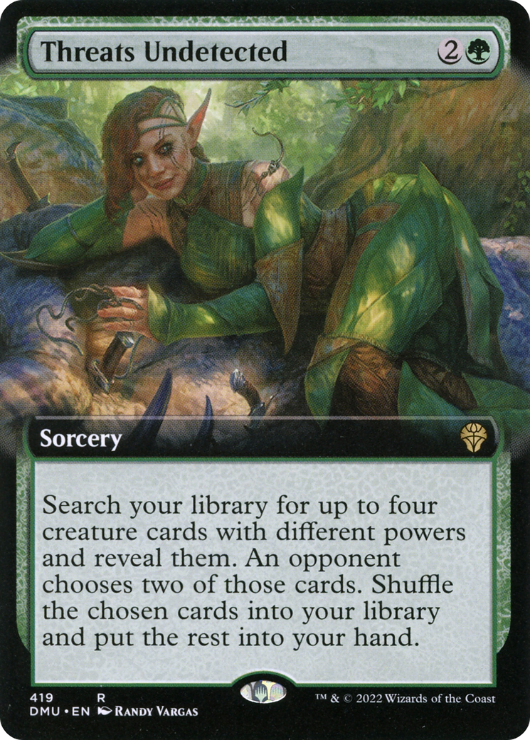 Threats Undetected (DMU-419) - rare: (Extended Art) - Foil