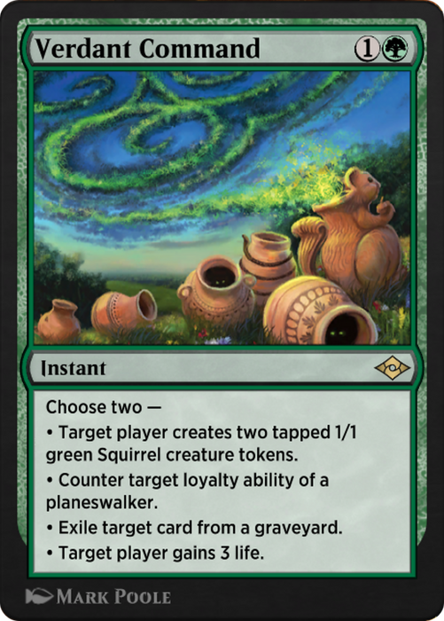 Verdant Command (J21-664) - rare