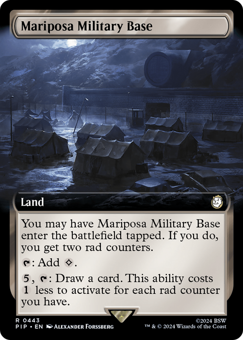 Mariposa Military Base (PIP-443) - rare: (Extended Art) - Foil