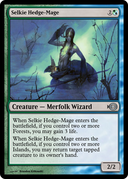 Selkie Hedge-Mage (PRM-32549) - uncommon - Foil
