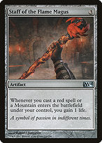 Staff of the Flame Magus (M14-220) - uncommon